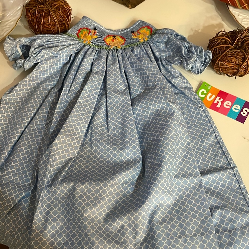 Smocked Thanksgiving dress